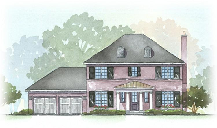 Georgian Style Home Plans | Colonial House Plans &amp; Floor Plans