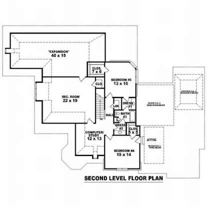 Floorplan 2 for House Plan #053-02133