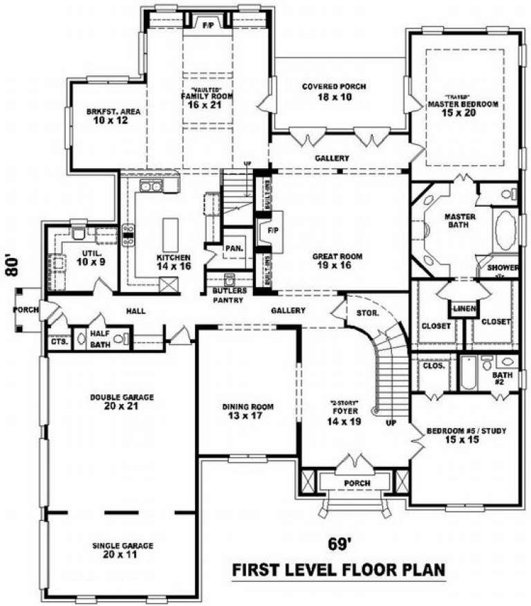 House Plan House Plan #10021 Drawing 1