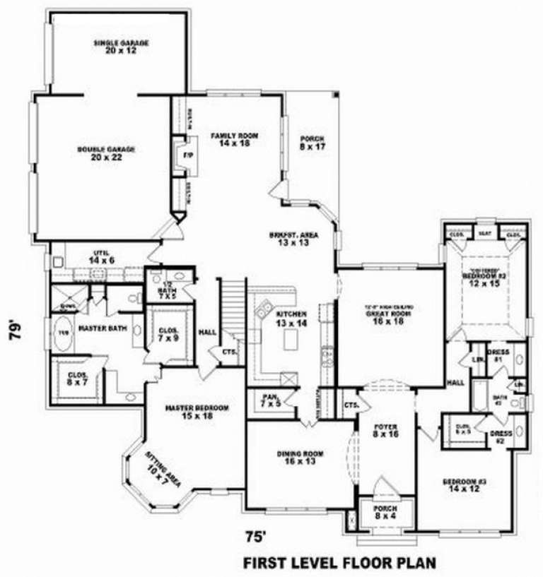 House Plan House Plan #10027 Drawing 1