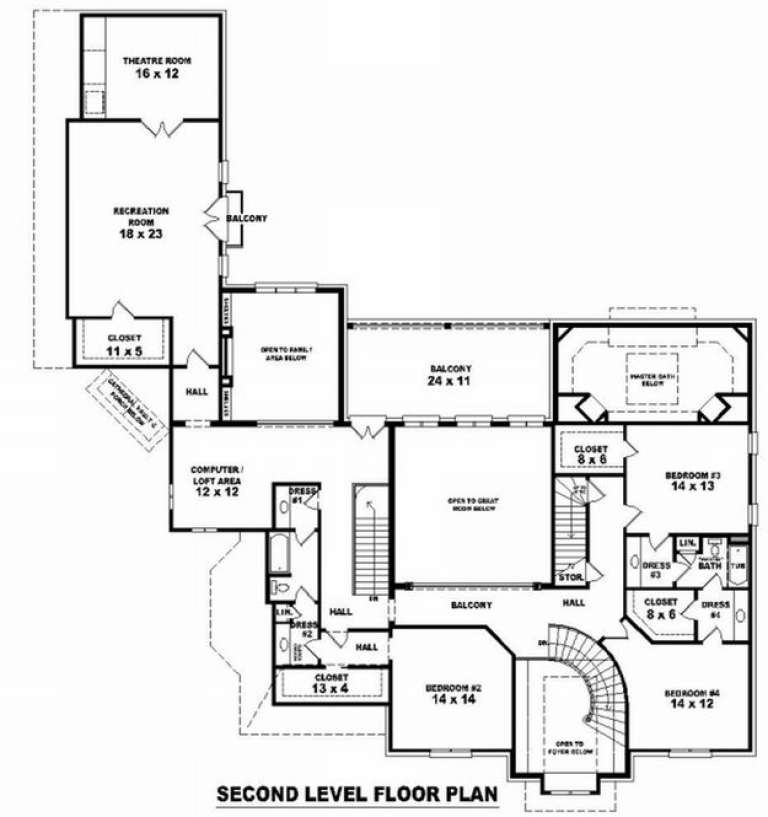 House Plan House Plan #10033 Drawing 2