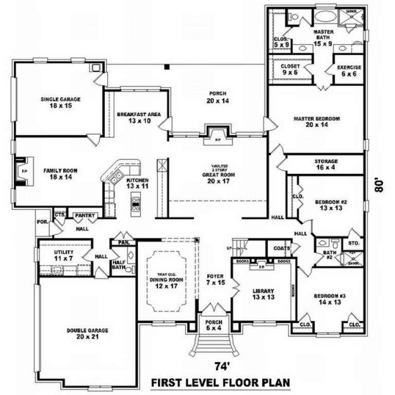 House Plan House Plan #10052 Drawing 1