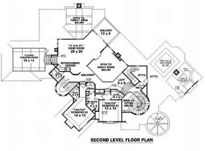 Floorplan 2 for House Plan #053-02229