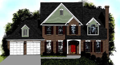 Traditional House Plan #036-00065 Elevation Photo