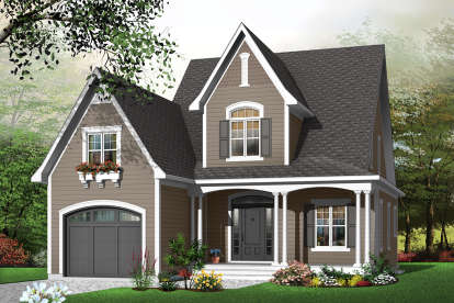 Country House Plan #034-00411 Elevation Photo