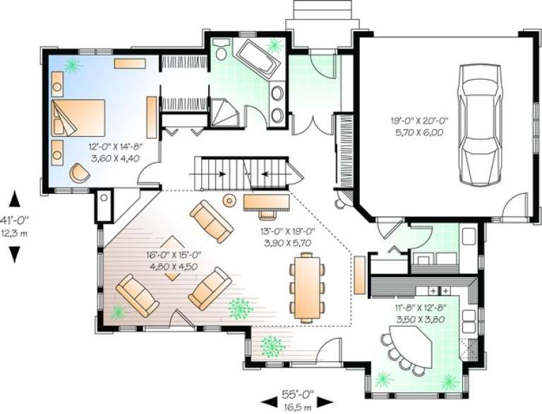 House Plan House Plan #10365 Drawing 1