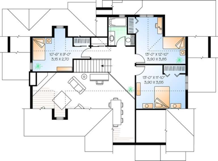 House Plan House Plan #10365 Drawing 2