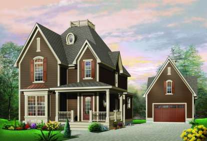 Country House Plan #034-00455 Elevation Photo