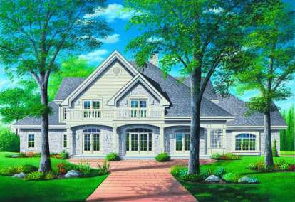 Country House Plan #034-00499 Elevation Photo