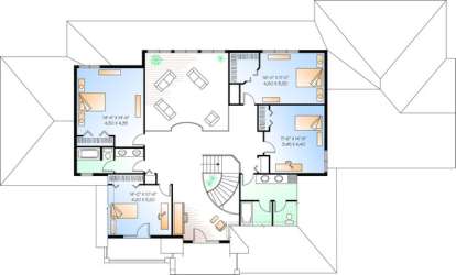 Floorplan 2 for House Plan #034-00499