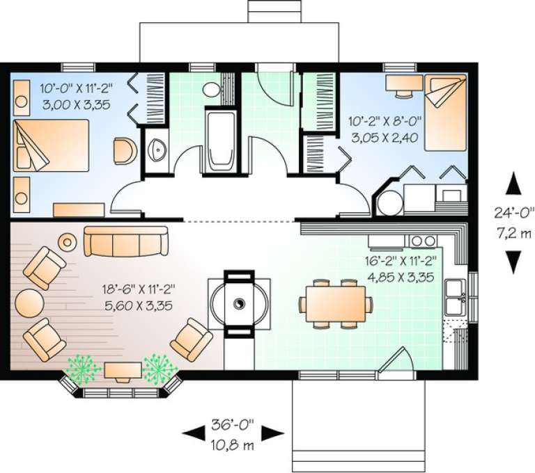 House Plan House Plan #10468 Drawing 1