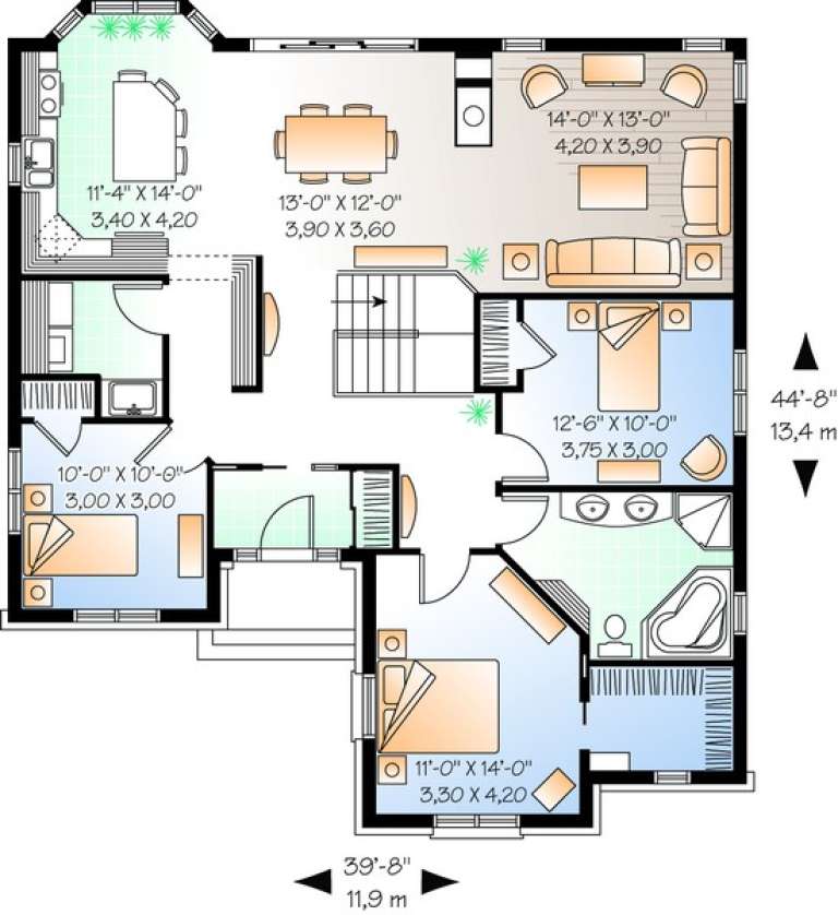 House Plan House Plan #10548 Drawing 1