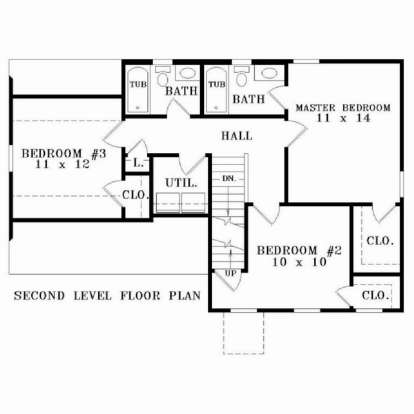 Floorplan 2 for House Plan #053-02272