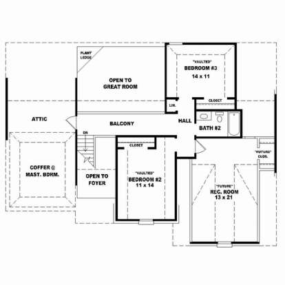 Floorplan 2 for House Plan #053-02321