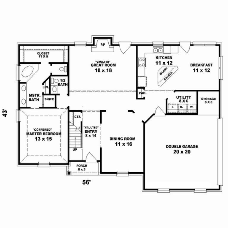 House Plan House Plan #10639 Drawing 1