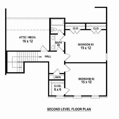 Floorplan 2 for House Plan #053-02341