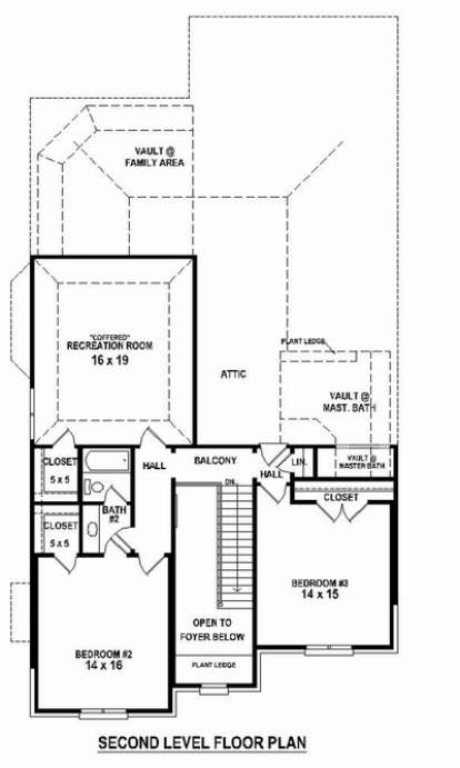 Floorplan 2 for House Plan #053-02385