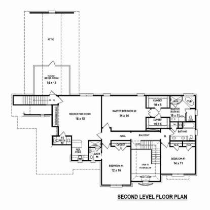 Floorplan 2 for House Plan #053-02447