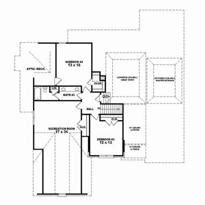 Floorplan 2 for House Plan #053-02463