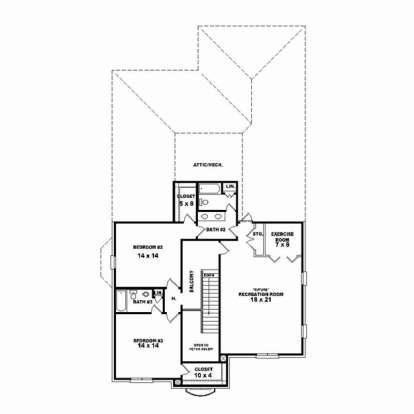 Floorplan 2 for House Plan #053-02484
