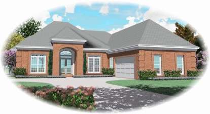 French Country House Plan #053-02499 Elevation Photo