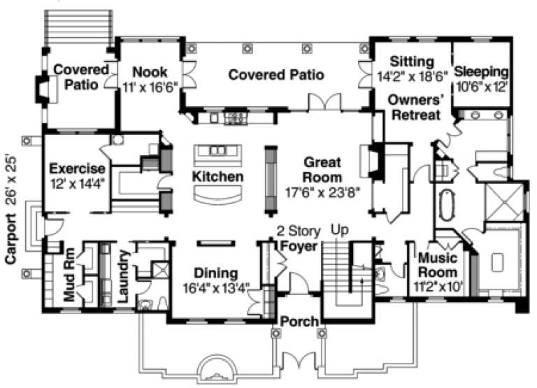 House Plan House Plan #1081 Drawing 1