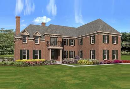 French Country House Plan #053-02509 Elevation Photo