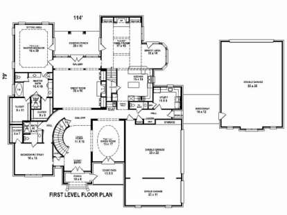 Floorplan 1 for House Plan #053-02560
