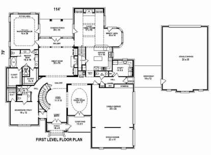 Floorplan 1 for House Plan #053-02561