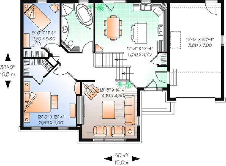 House Plan House Plan #10998 Drawing 1