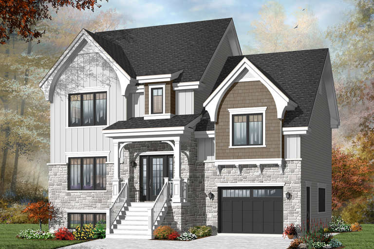 House Plan House Plan #11015 Front Elevation 