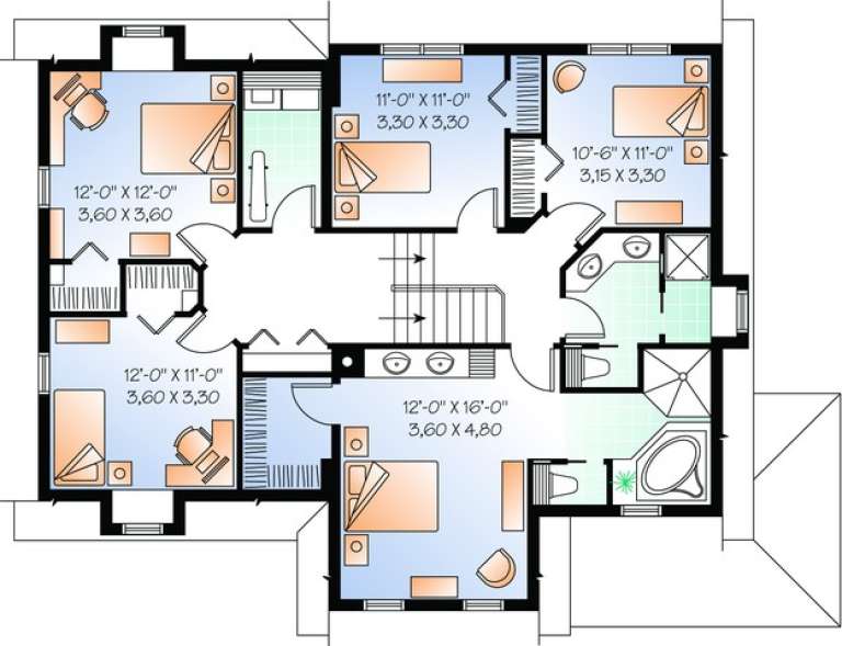 House Plan House Plan #11016 Drawing 2