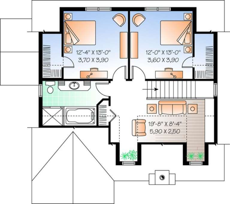 House Plan House Plan #11032 Drawing 2