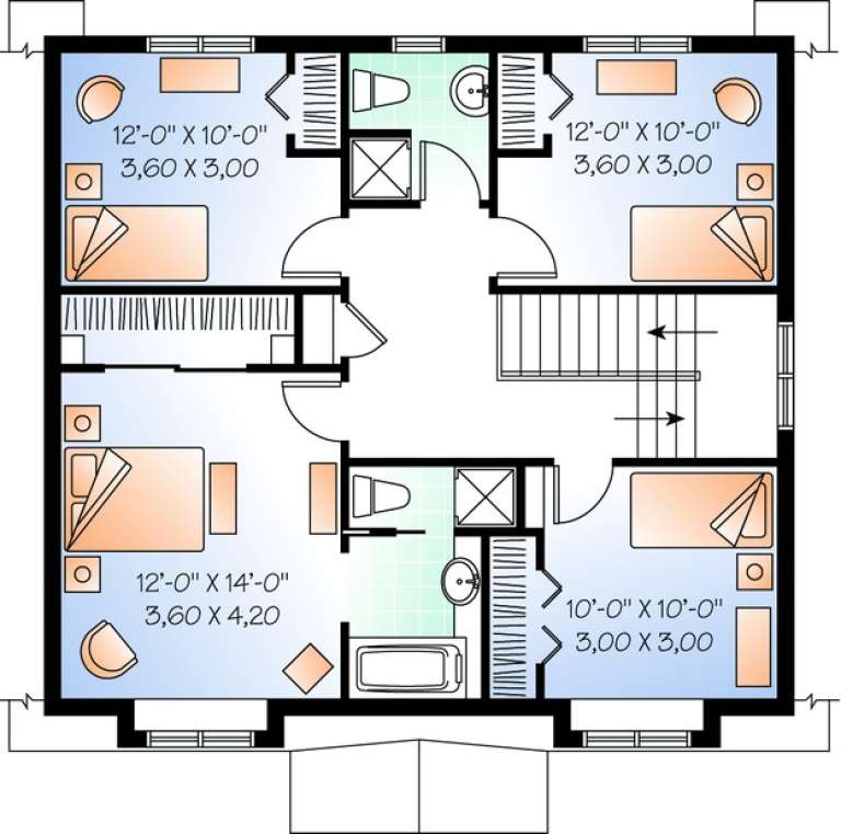 House Plan House Plan #11058 Drawing 2
