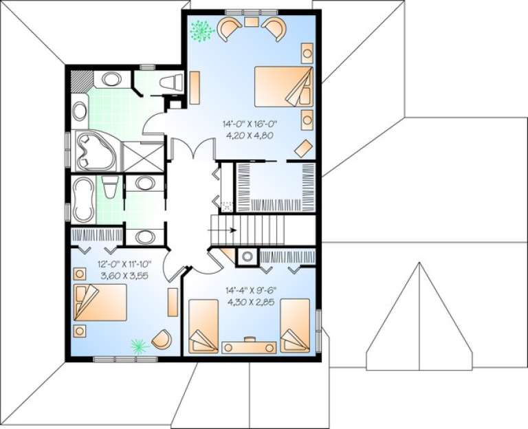 House Plan House Plan #11079 Drawing 2