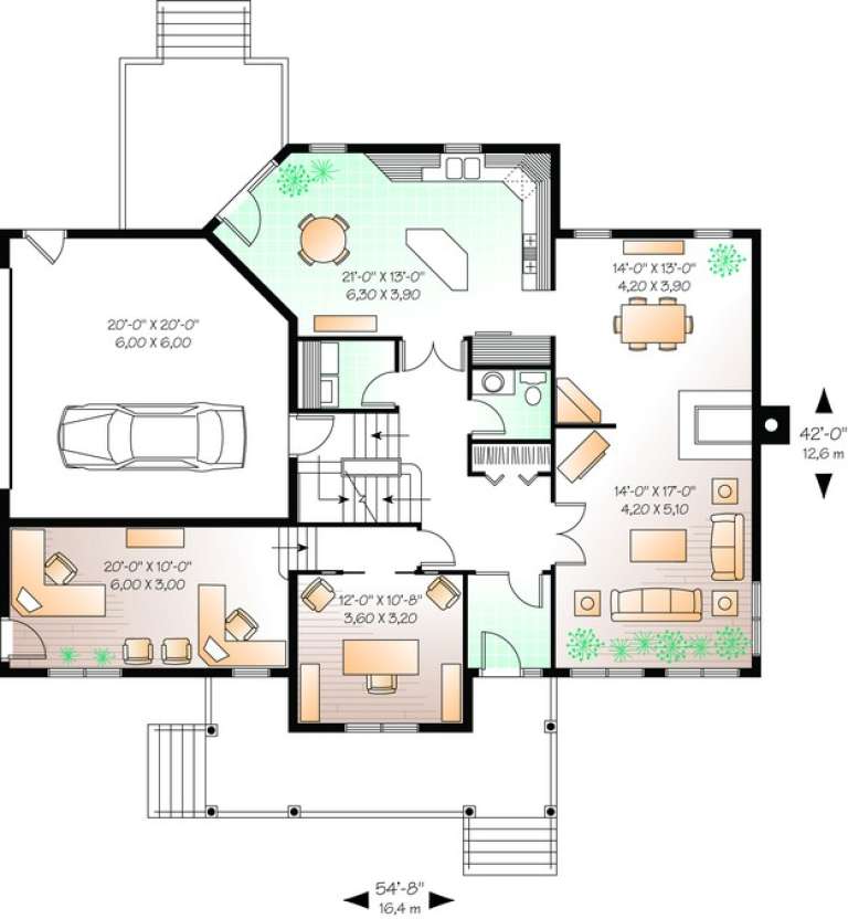 House Plan House Plan #11088 Drawing 1