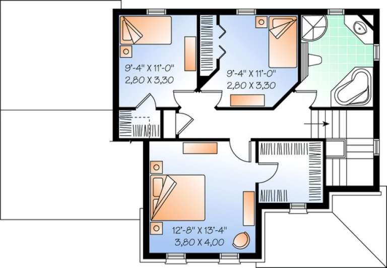 House Plan House Plan #11104 Drawing 2