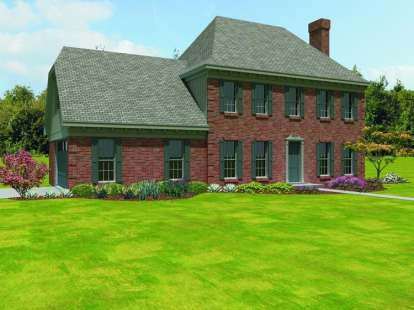 French Country House Plan #053-02576 Elevation Photo