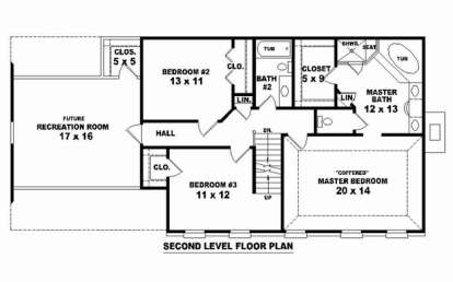 Floorplan 2 for House Plan #053-02576