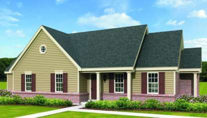 Traditional House Plan #053-02580 Elevation Photo