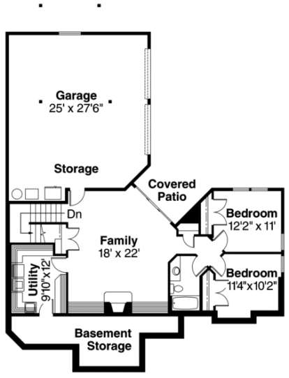 Floorplan 2 for House Plan #035-00347