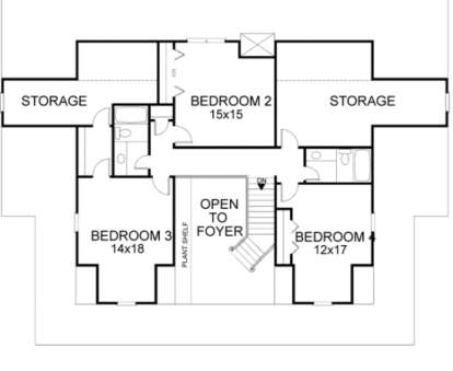 Second Floor for House Plan #036-00155