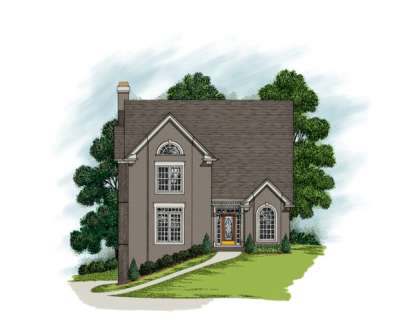 Traditional House Plan #036-00156 Elevation Photo
