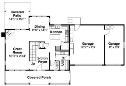 Floorplan 1 for House Plan #035-00352