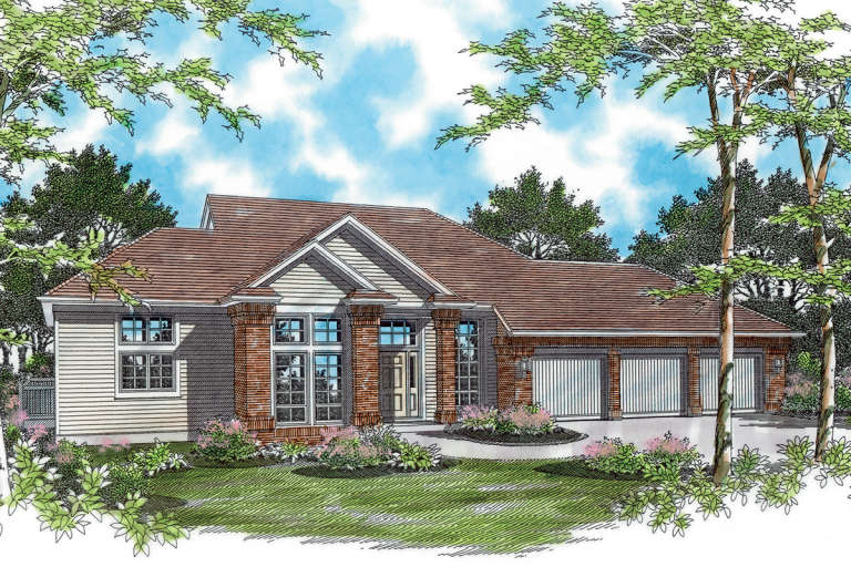 House Plan House Plan #11896 Front Elevation 
