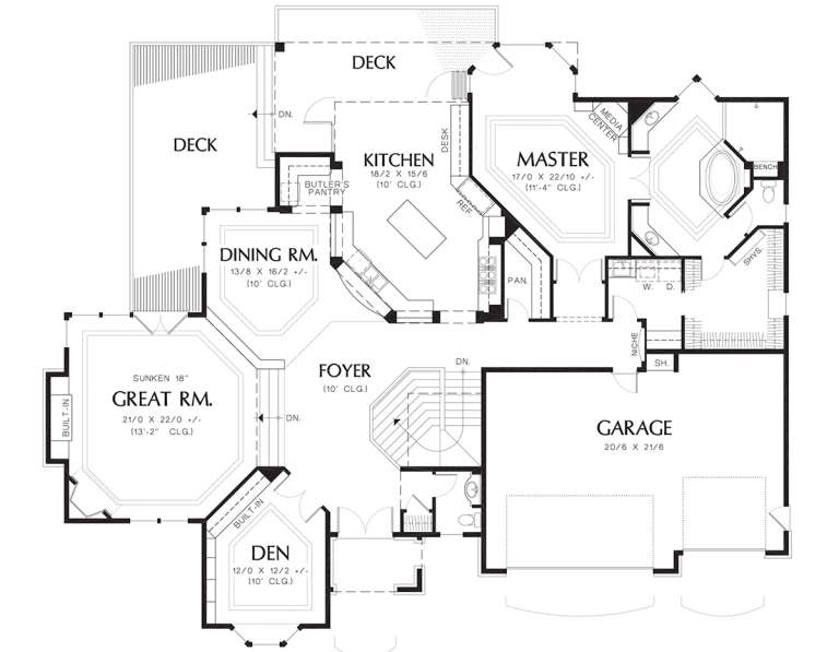 House Plan House Plan #11954 Drawing 1