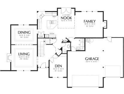 Main Floor  for House Plan #2559-00289