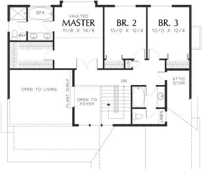 Second Floor for House Plan #2559-00298