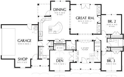 Main Floor for House Plan #2559-00314