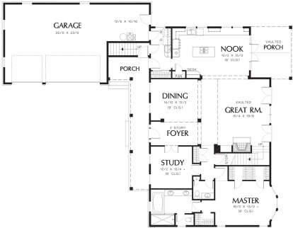 Main Floor for House Plan #2559-00319